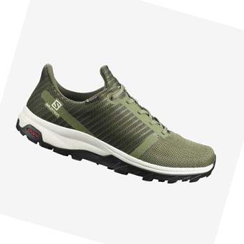 Salomon OUTBOUND PRISM GORE-TEX Turisticke Topanky Panske Olivovo Zelená | SK 2054GSO